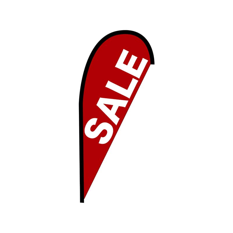 P・O・Pプロダクツ Pバナー並  43385　SALE　赤　ポンジ 1枚（ご注文単位1枚）【直送品】