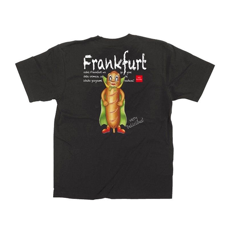 P・O・Pプロダクツ メッセージTシャツ 黒 フルカラー L 64158 フランクフルト 1枚(ご注文単位1枚)【直送品】