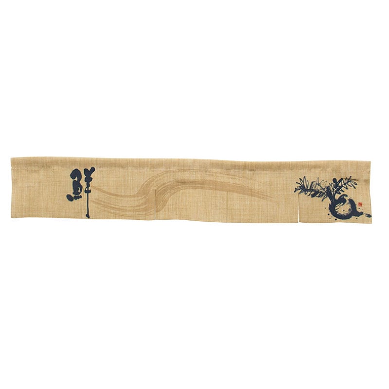 P・O・Pプロダクツ エステル麻のれん　5巾ショート  68975　かぶ 1枚（ご注文単位1枚）【直送品】