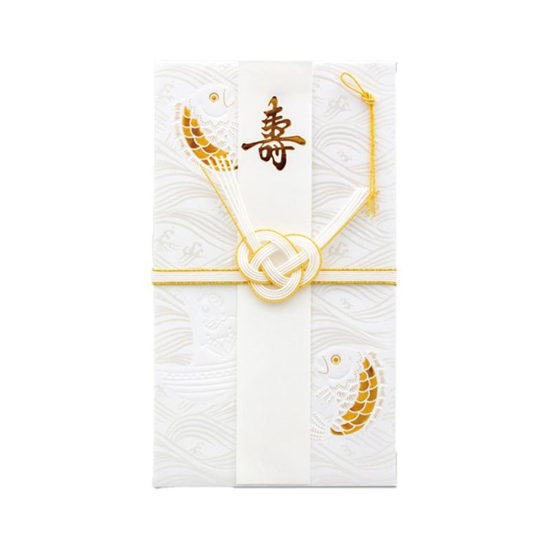 フタバ ROKKAKU 箔水引金封 吉祥浪漫 鯛 1パック（ご注文単位5パック）【直送品】