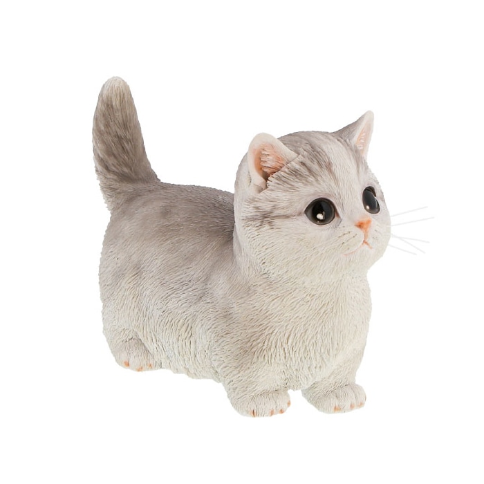紅石 オブジェ べニーズキャット マンチカン ブルー QB-011GR 1個(ご注文単位1個)【直送品】