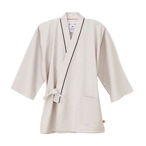男女兼用　患者衣　甚平型 FG-1511　L　ベージュ  1枚（ご注文単位1枚）【直送品】