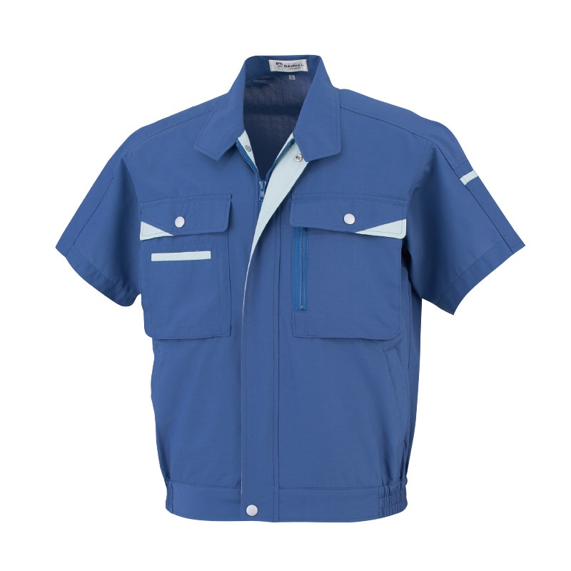 DAIRIKI　半袖ブルゾン ブルー　S 07001 1枚（ご注文単位1枚）【直送品】