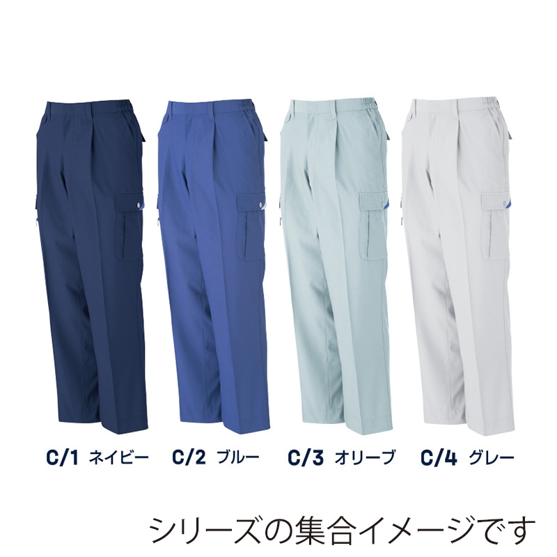 DAIRIKI カ-ゴパンツ オリーブ L 07006 1枚(ご注文単位1枚)【直送品】
