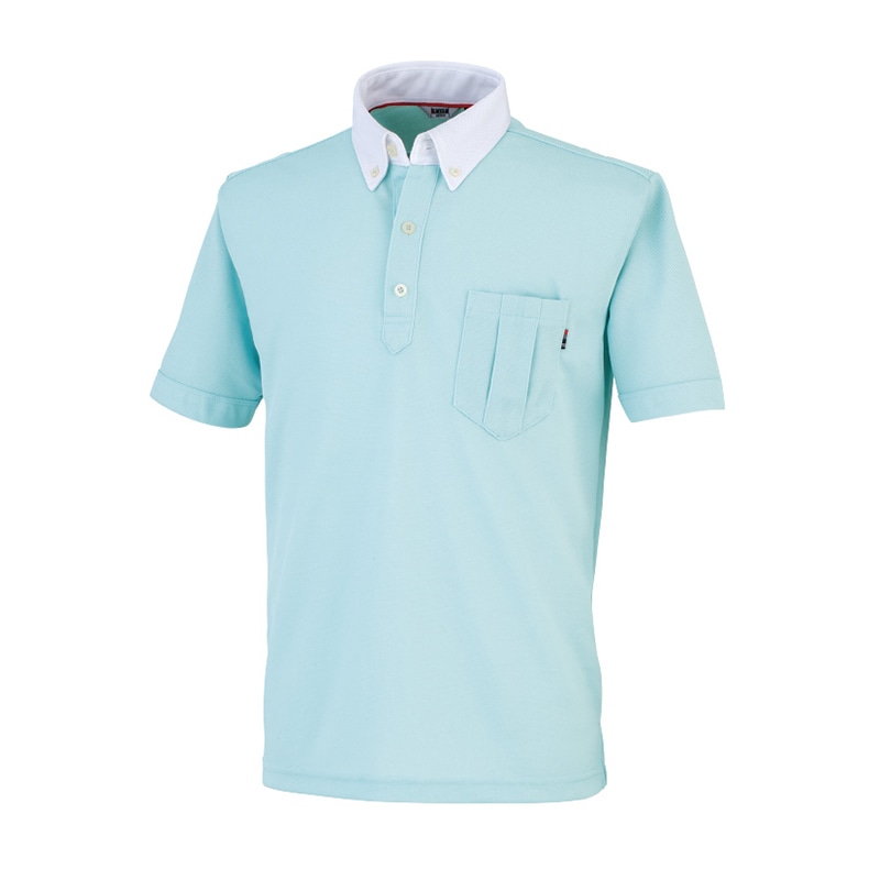 カンサイユニフォーム　半袖ポロシャツ サックス　SS 00573 1枚（ご注文単位1枚）【直送品】