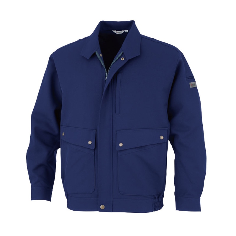 カンサイユニフォーム 長袖ブルゾン ネイビー LL 30912 1枚(ご注文単位1枚)【直送品】