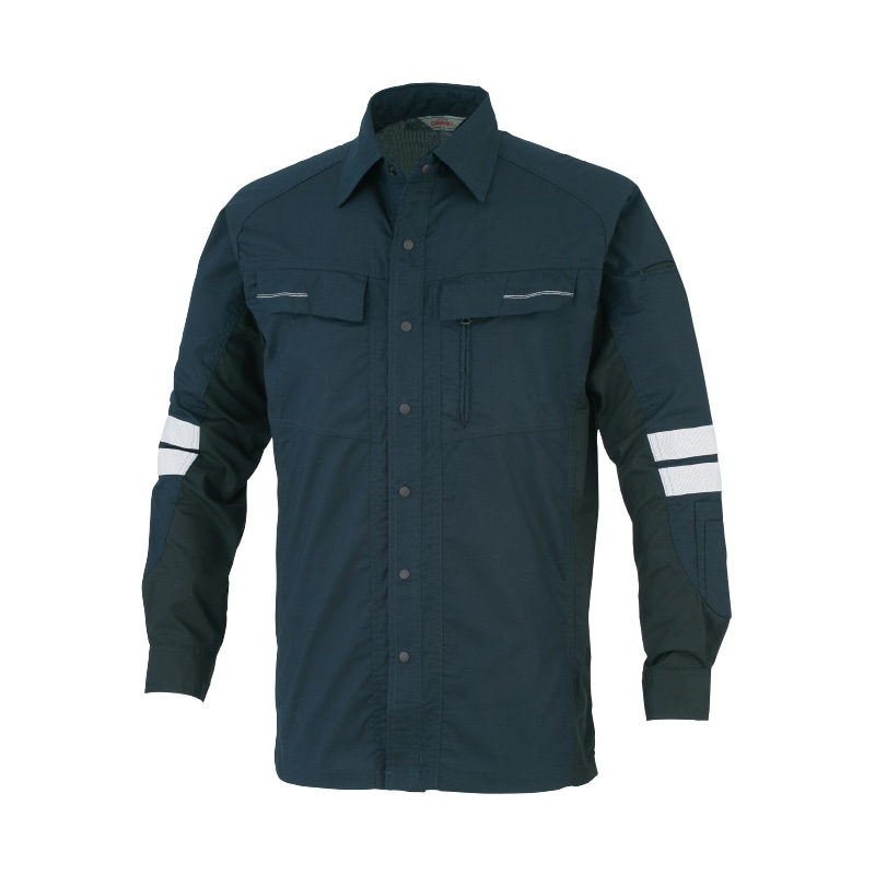 DAIRIKI　長袖シャツ ネイビー　S 30714 1枚（ご注文単位1枚）【直送品】