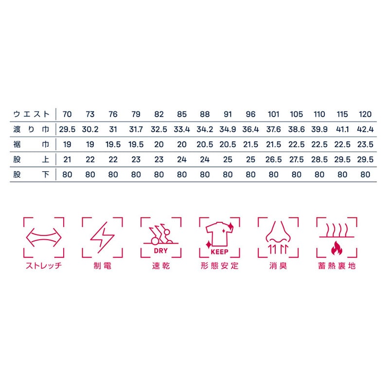 カンサイユニフォーム スラックス ブラック 101 90045 1枚(ご注文単位1枚)【直送品】