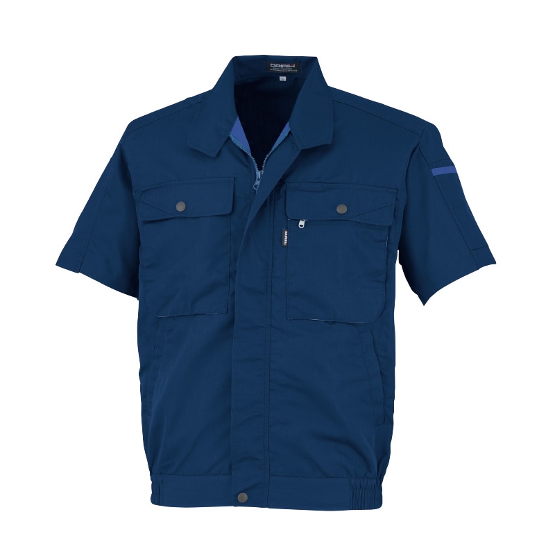 DAIRIKI　半袖ブルソン ネイビー　L 17001 1枚（ご注文単位1枚）【直送品】