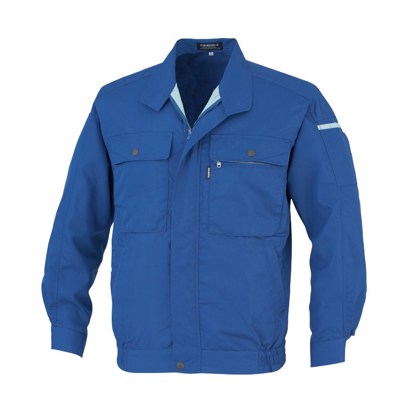 DAIRIKI 長袖ブルソン ブルー S 17002 1枚(ご注文単位1枚)【直送品】
