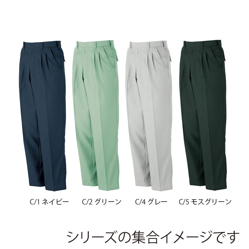 カンサイユニフォーム スラックス モスグリーン 101 80805 1枚(ご注文単位1枚)【直送品】