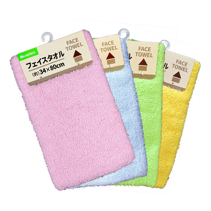 ジャパンプレミアム フェイスタオル カラー4色 94274111 1個（ご注文単位12個）【直送品】