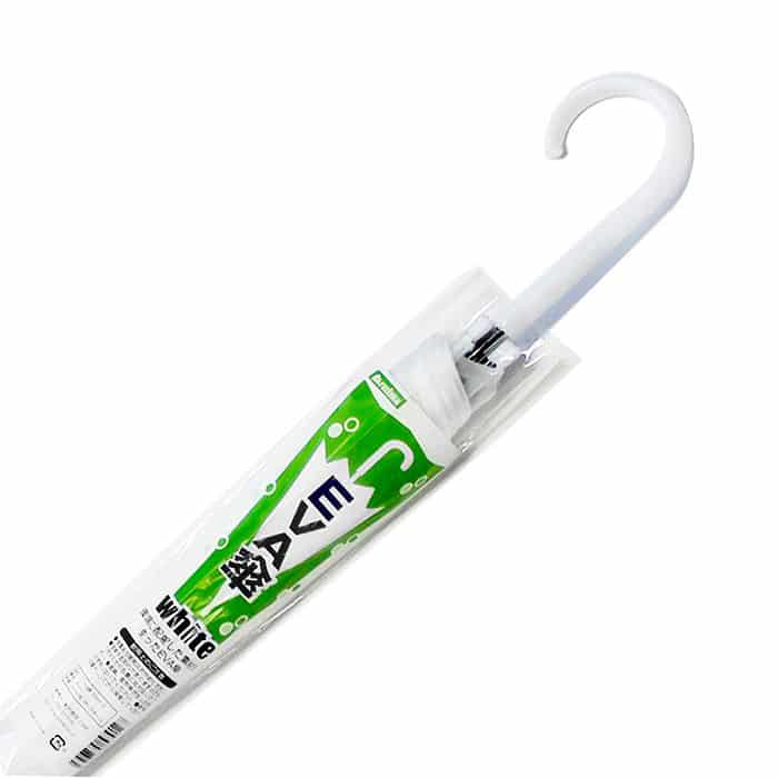 ジャパンプレミアム EVA傘 50cm 白 C9579128 1個（ご注文単位10個）【直送品】