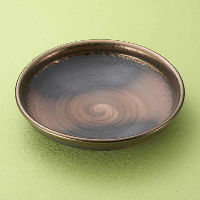 山万 01411-650 金彩7号盛鉢(萬古焼)  1個（ご注文単位1個）【直送品】