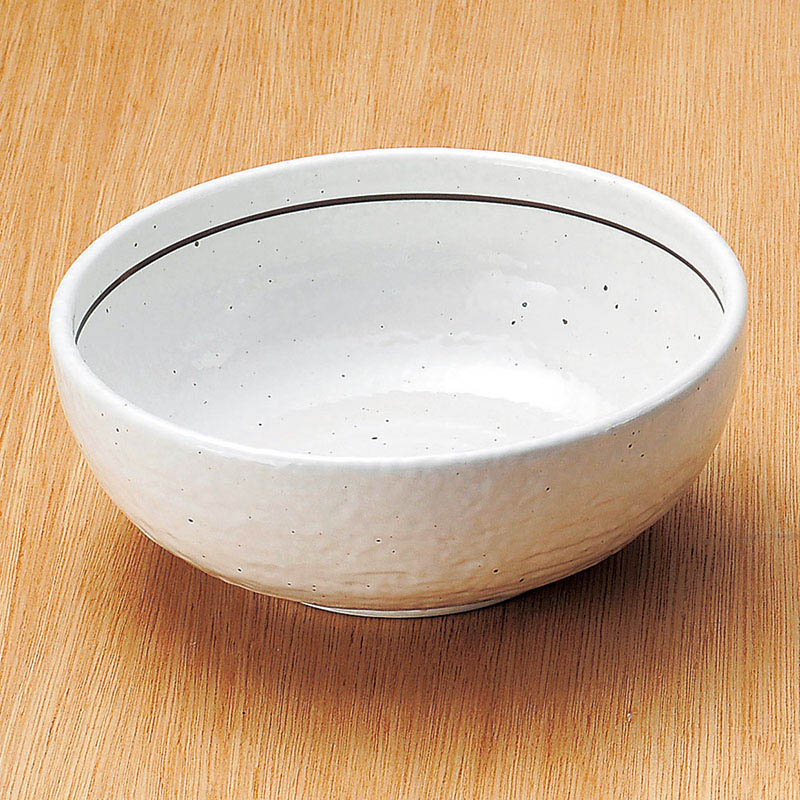 山万 02514-020 粉引ライン石目6.5ボール  1個（ご注文単位1個）【直送品】