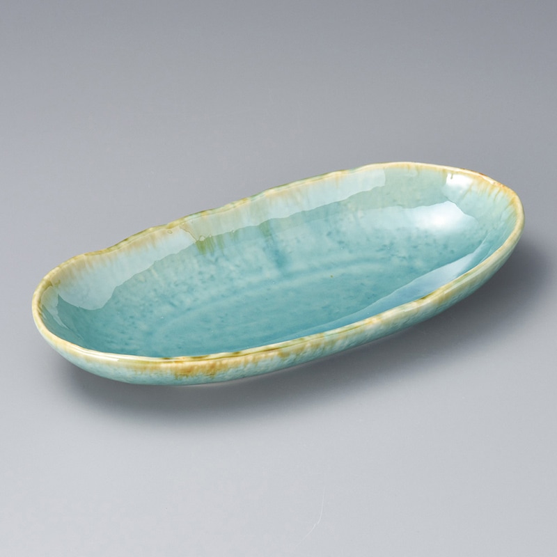 山万 03711-290 ヒスイ舟盛鉢  1個（ご注文単位1個）【直送品】