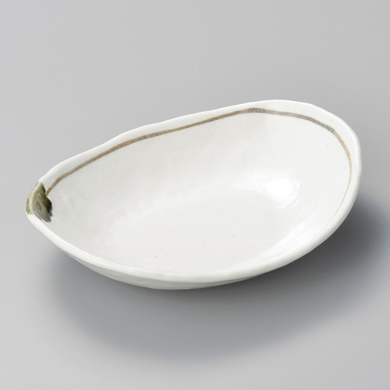 山万 03909-510 志野ライン小判鉢 小 1個（ご注文単位1個）【直送品】