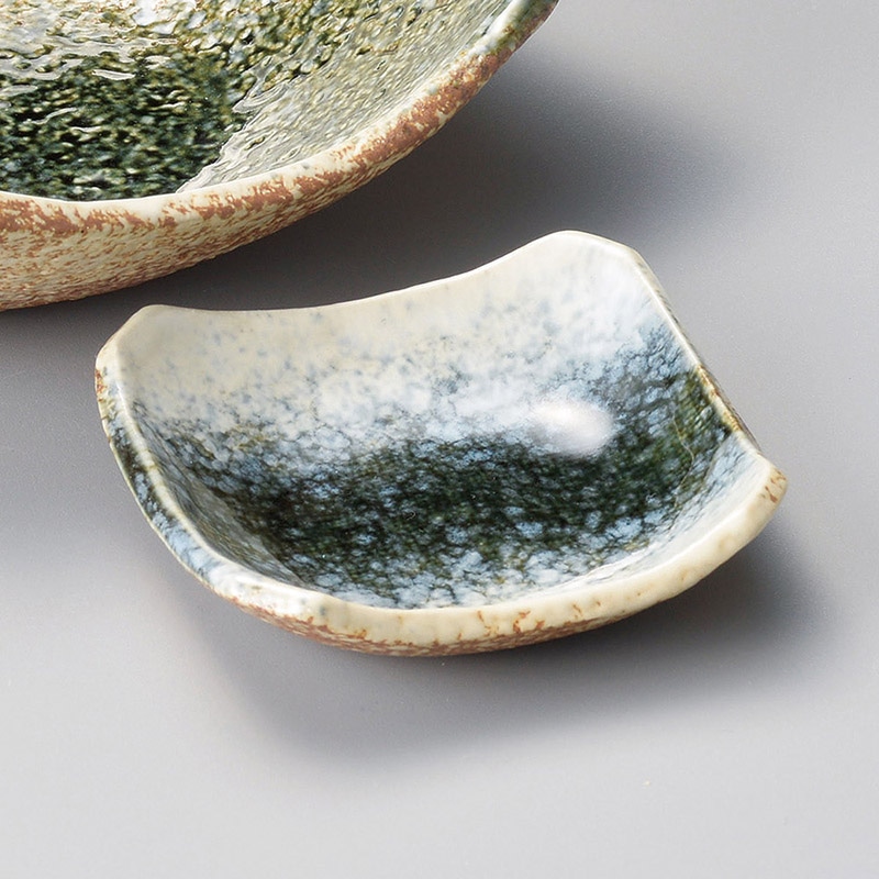 山万 04633-550 緑川正角3.0皿  1個（ご注文単位1個）【直送品】
