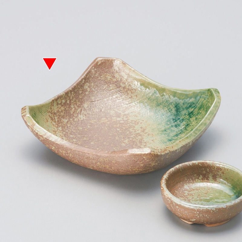 山万 05325-550 南変織部正角6.5鉢 1個(ご注文単位1個)【直送品】