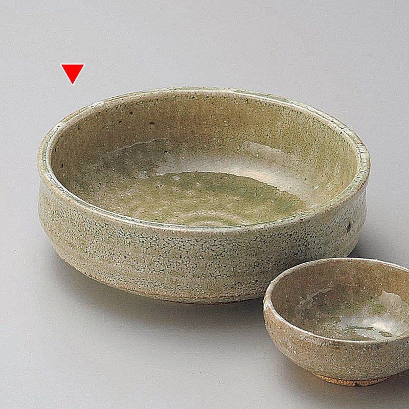 山万 05315-310 緑釉カイラギ刺身鉢  1個（ご注文単位1個）【直送品】