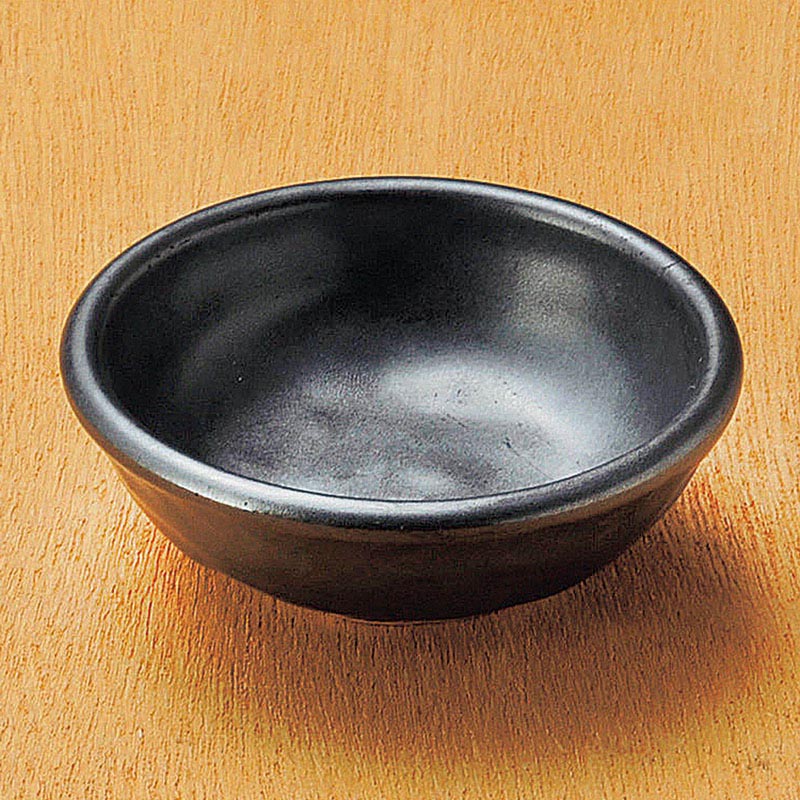 山万 05530-230 黒結晶タタキ小皿 1個(ご注文単位1個)【直送品】