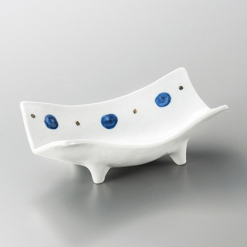 山万 06119-550 二色水玉向付  1個（ご注文単位1個）【直送品】