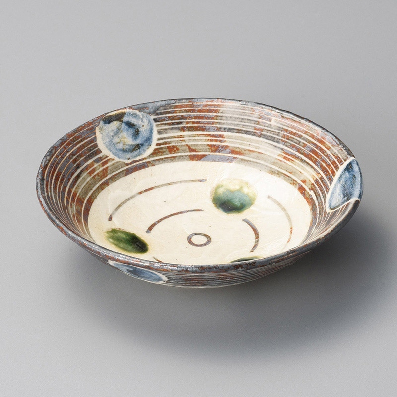 山万 06404-510 鼠志野こま水玉50鉢 1個(ご注文単位1個)【直送品】