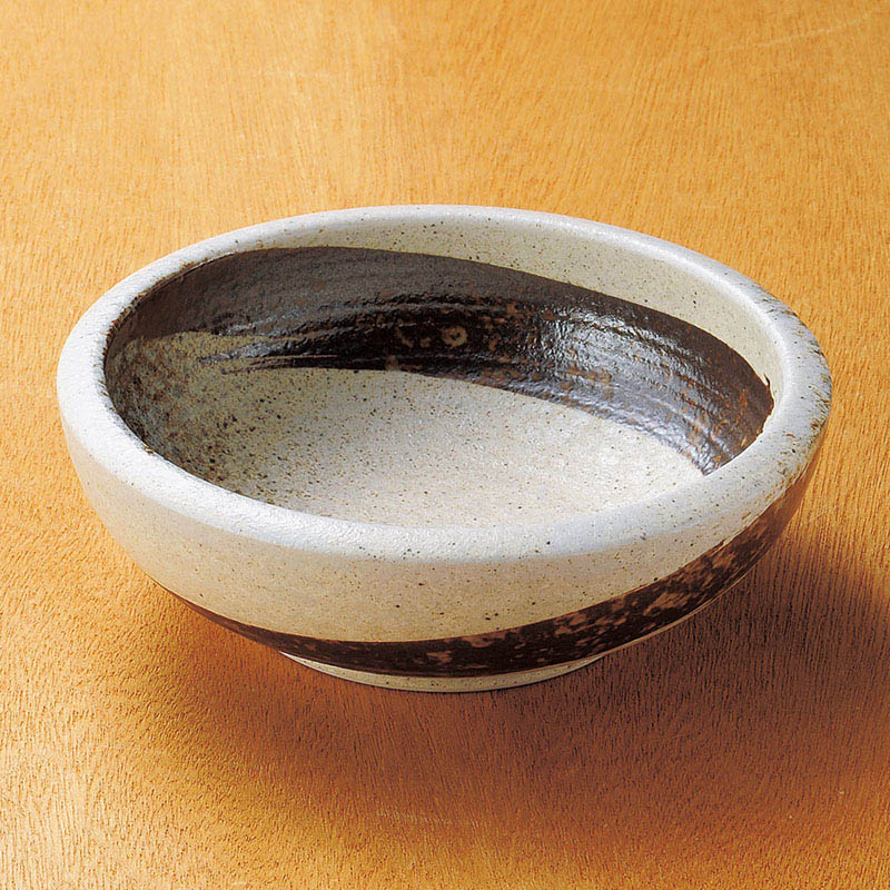 山万 06522-270 志野サビ刷毛括り手5.5鉢 1個(ご注文単位1個)【直送品】