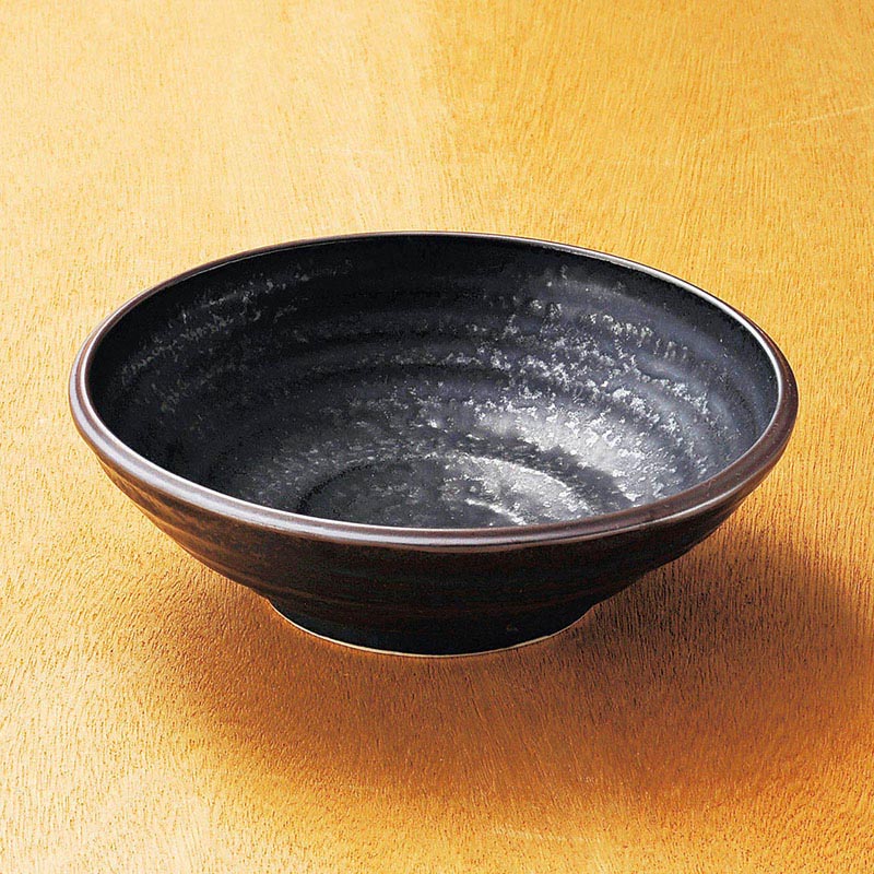 山万 06723-270 黒水晶荒引浅鉢 1個(ご注文単位1個)【直送品】