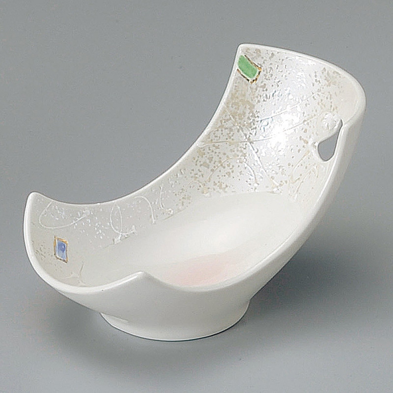 山万 08205-140 ラスター三日月透かし小鉢  1個（ご注文単位1個）【直送品】