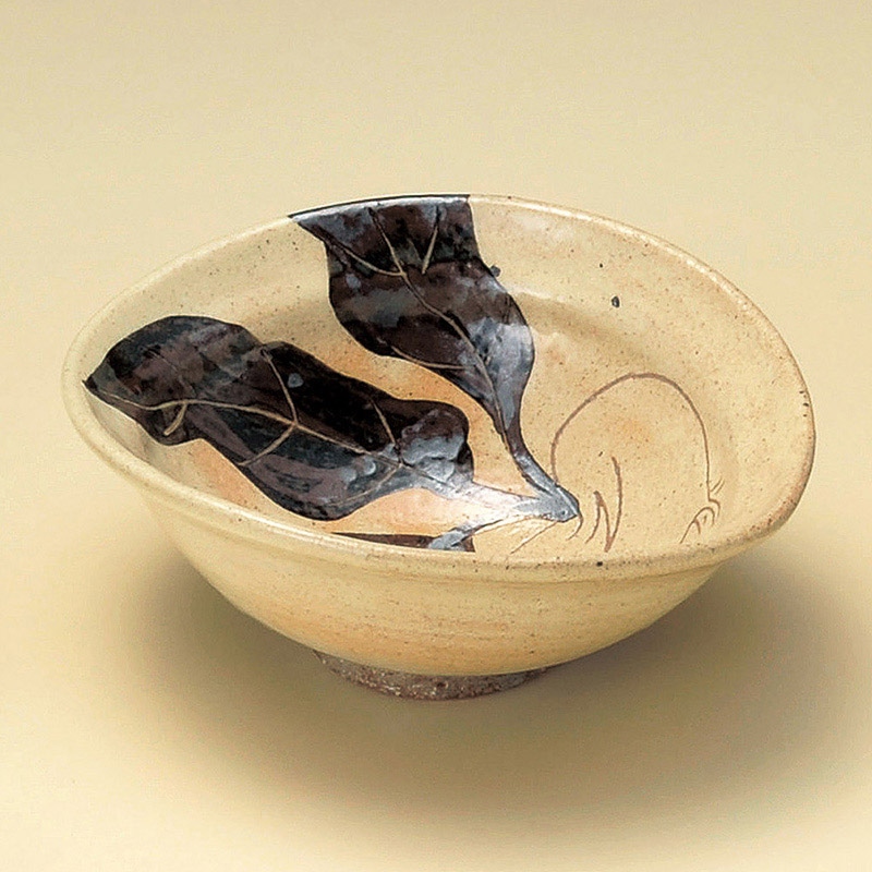 山万 08219-510 粉引かぶらたわみ小鉢 1個(ご注文単位1個)【直送品】