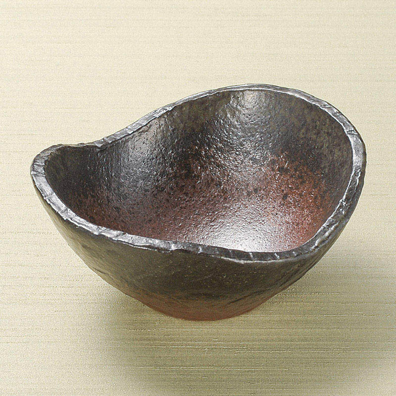 山万 08405-310 備前楕円鉢(中) 1個(ご注文単位1個)【直送品】