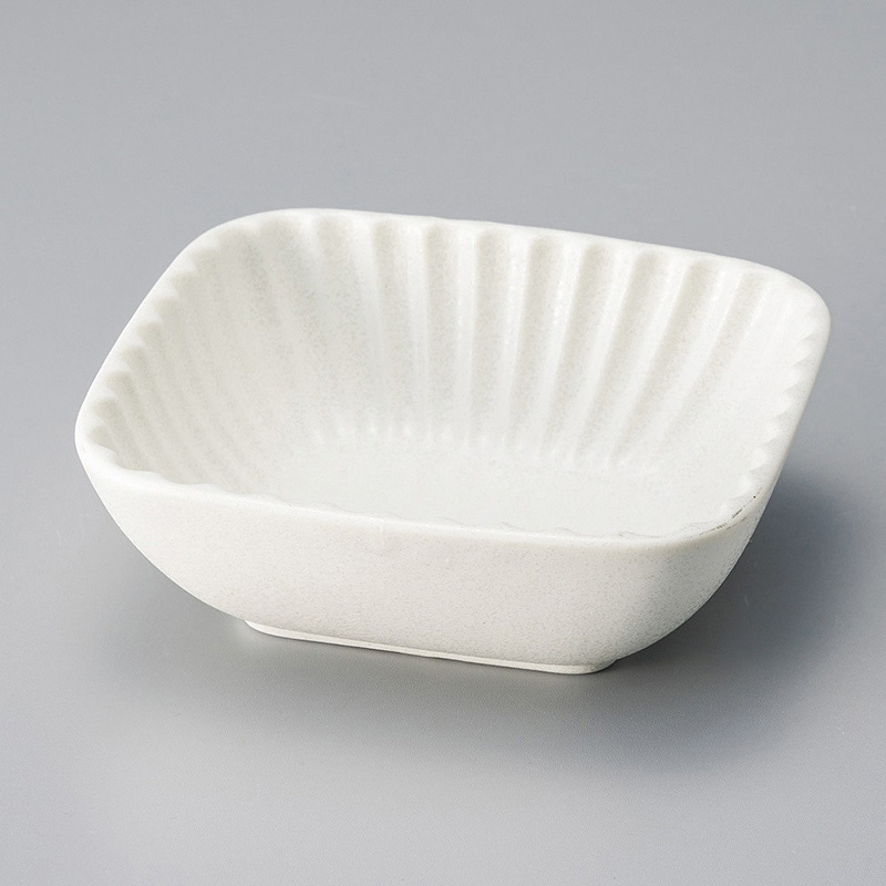 山万 08903-230 白しのぎ長角小鉢 1個(ご注文単位1個)【直送品】