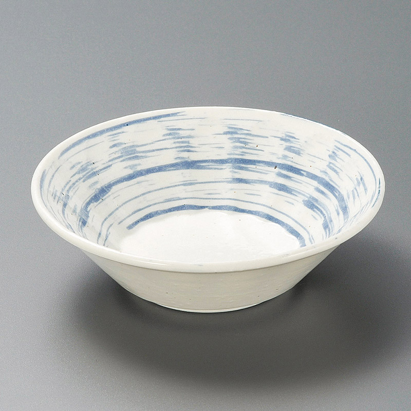 山万 08517-190 しのぎ型青刷毛目 4.5鉢 1個(ご注文単位1個)【直送品】