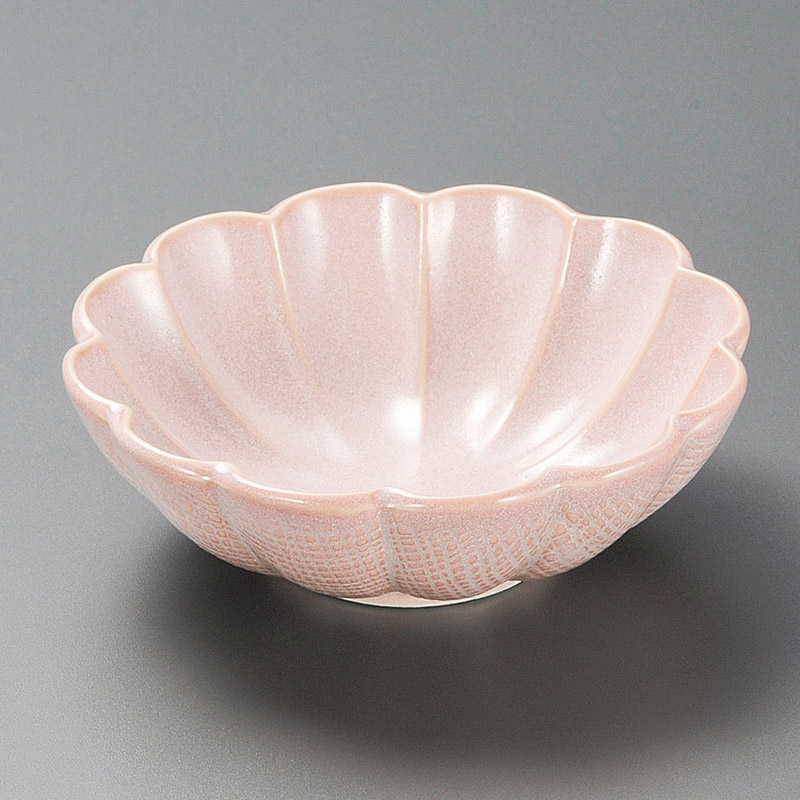 山万 08827-310 ピンクうのふ花びら小鉢  1個（ご注文単位1個）【直送品】