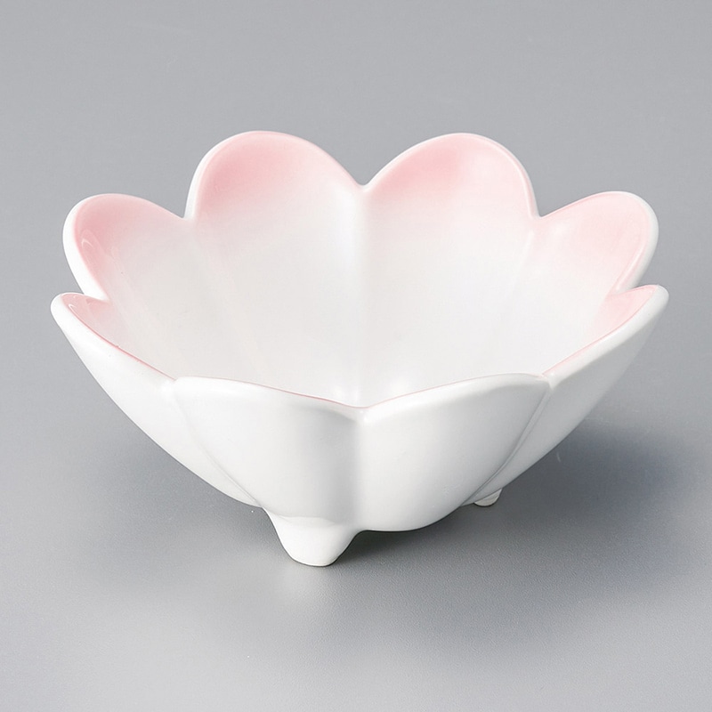 山万 09310-250 ピンク吹菊型小鉢  1個（ご注文単位1個）【直送品】