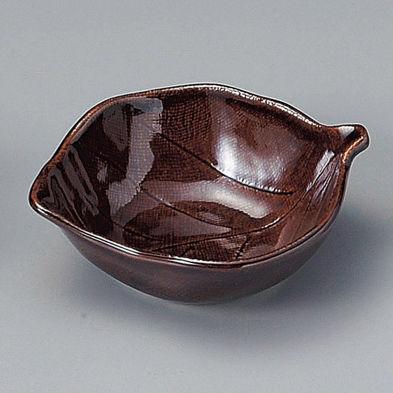 山万 09209-570 飴木の葉小鉢 1個(ご注文単位1個)【直送品】