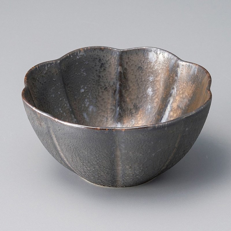 山万 09323-140 金結晶花型4.0小鉢 1個(ご注文単位1個)【直送品】