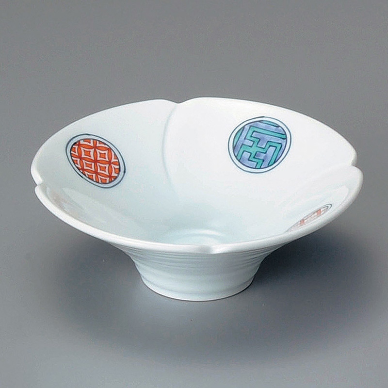 山万 09326-430 錦丸紋平小鉢 1個(ご注文単位1個)【直送品】