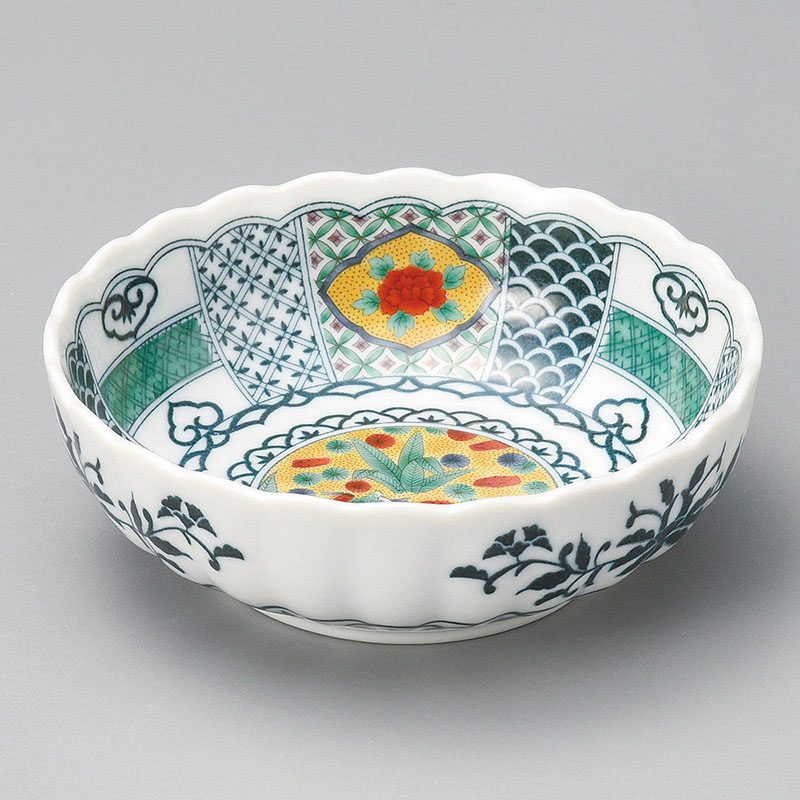 山万 09523-100 九谷花鳥4.0小鉢  1個（ご注文単位1個）【直送品】