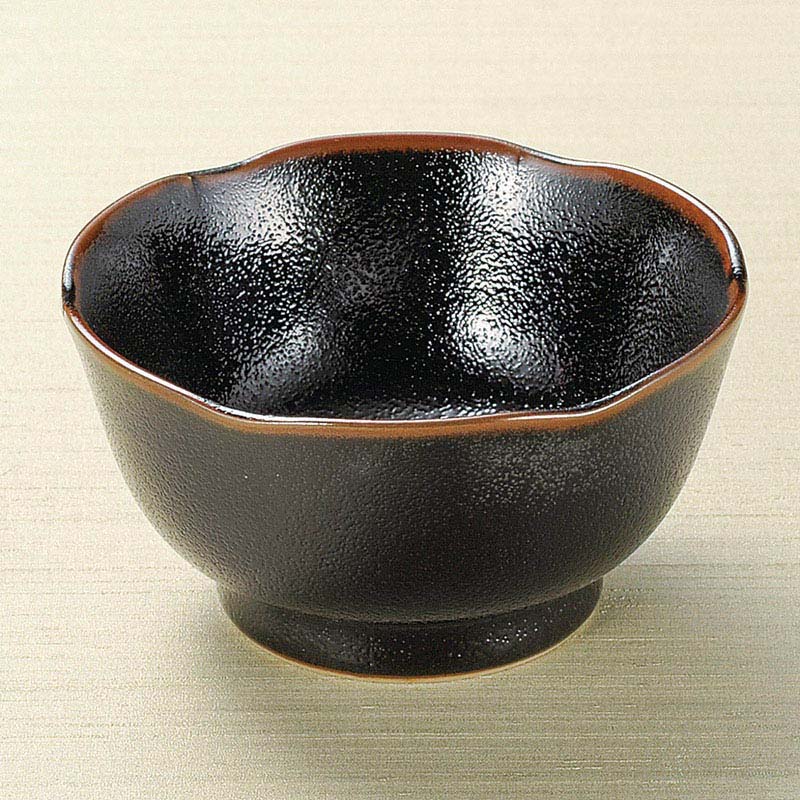 山万 09613-270 ゆず柑天目4.0小鉢  1個（ご注文単位1個）【直送品】