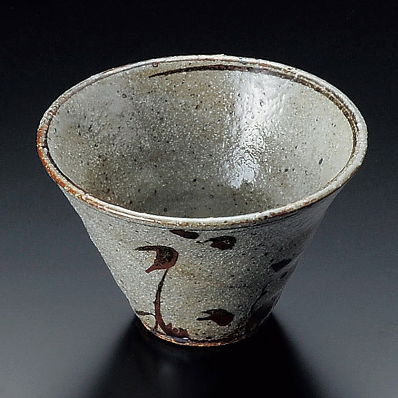 山万 09317-510 砂唐津鉄絵デザート鉢  1個（ご注文単位1個）【直送品】