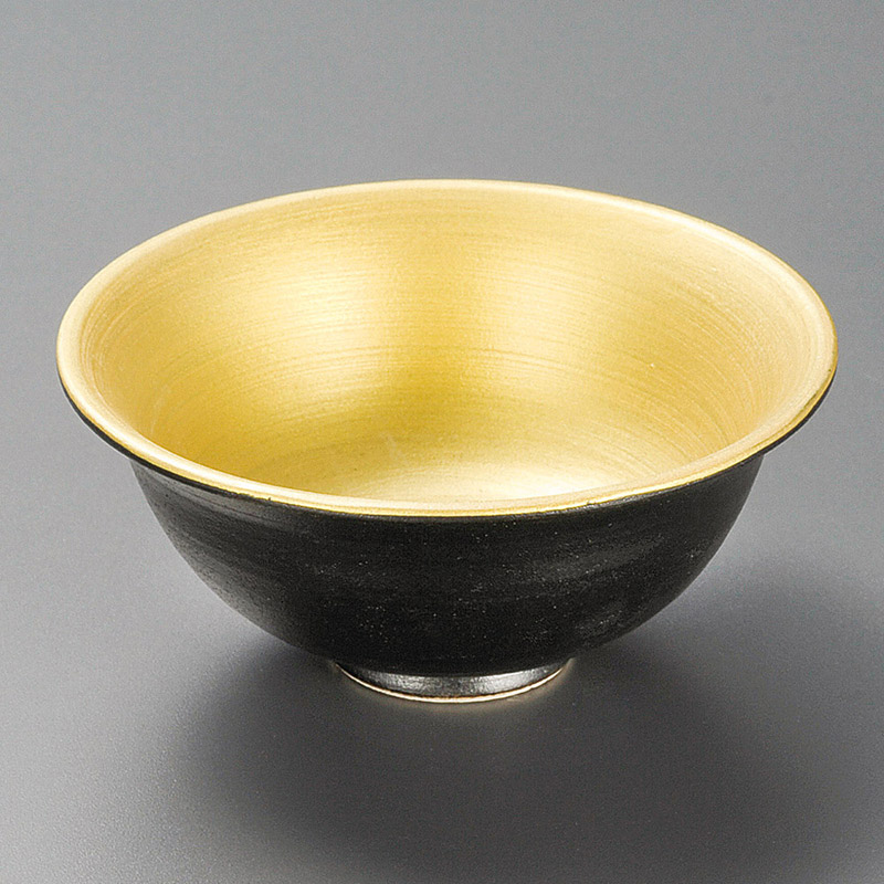 山万 09403-450 天目内金彩四寸反小鉢  1個（ご注文単位1個）【直送品】