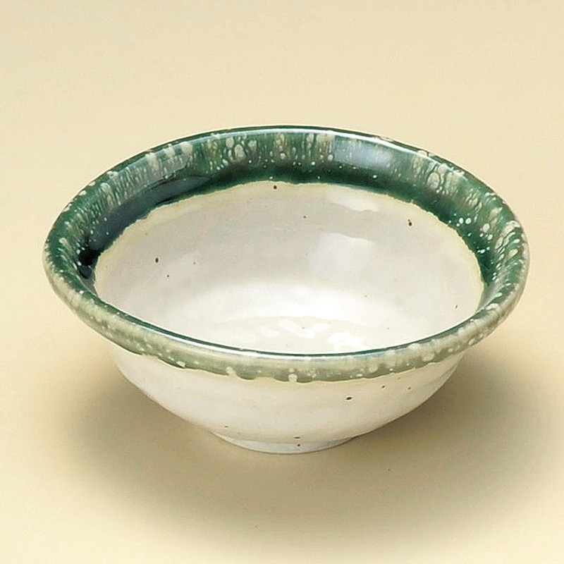 山万 09610-020 織部流捻り3.8鉢  1個（ご注文単位1個）【直送品】