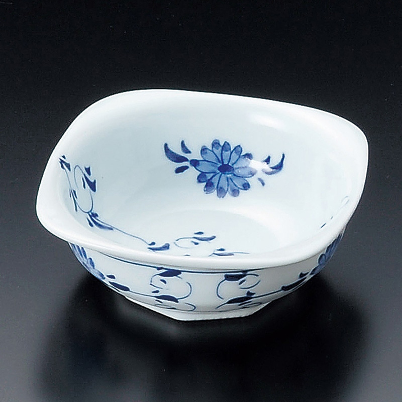 山万 10108-730 藍唐草小鉢(有田焼)  1個（ご注文単位1個）【直送品】