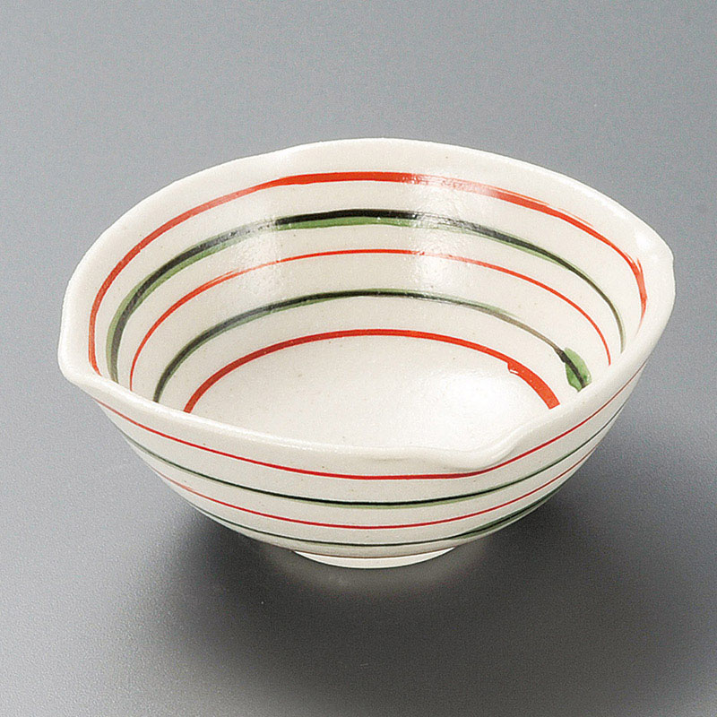山万 10313-570 赤絵駒筋四方小鉢 1個(ご注文単位1個)【直送品】