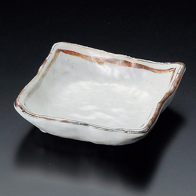 山万 10409-550 志野ライン角小鉢 1個(ご注文単位1個)【直送品】