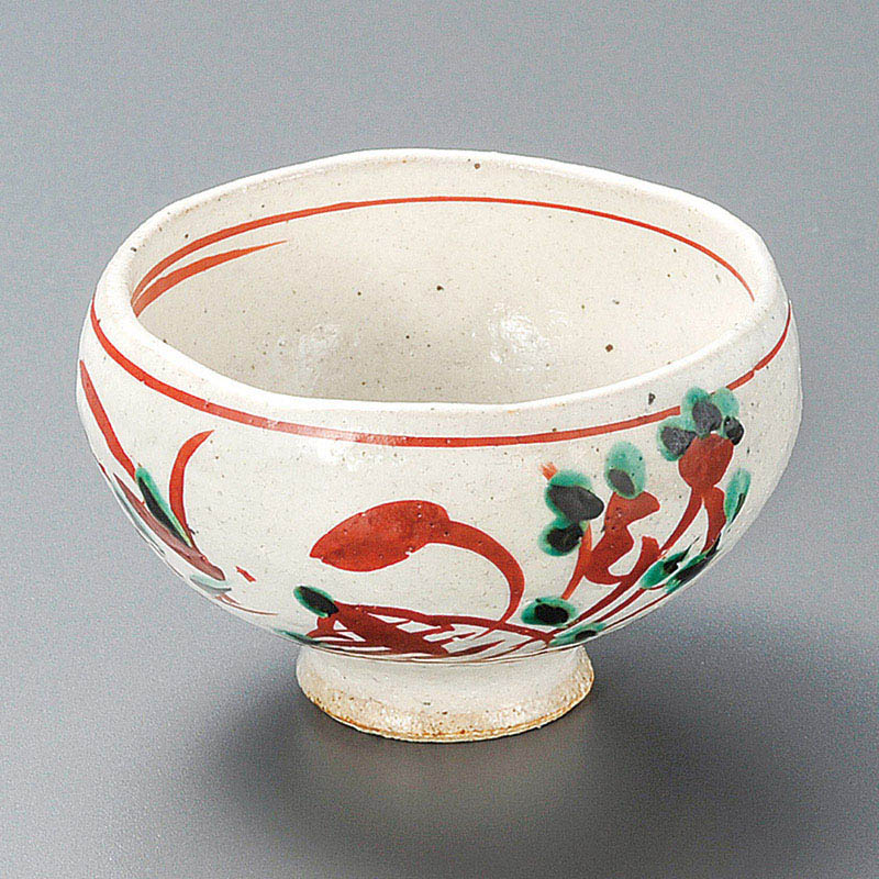 山万 10204-510 赤彩波淵小鉢 1個(ご注文単位1個)【直送品】
