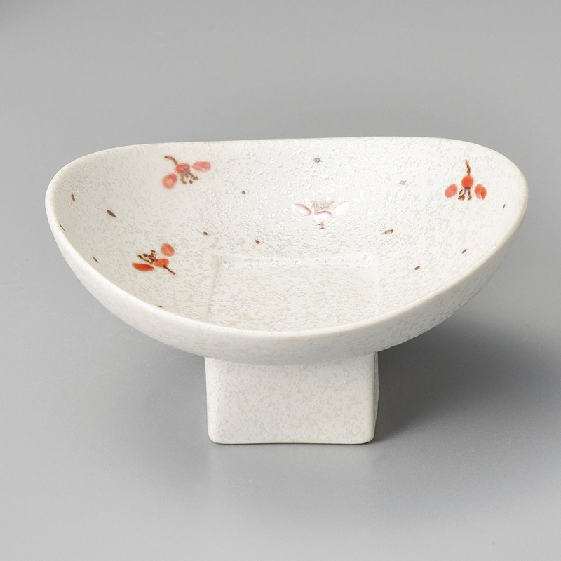 山万 10829-470 朱花銀河楕円高台小鉢  1個（ご注文単位1個）【直送品】