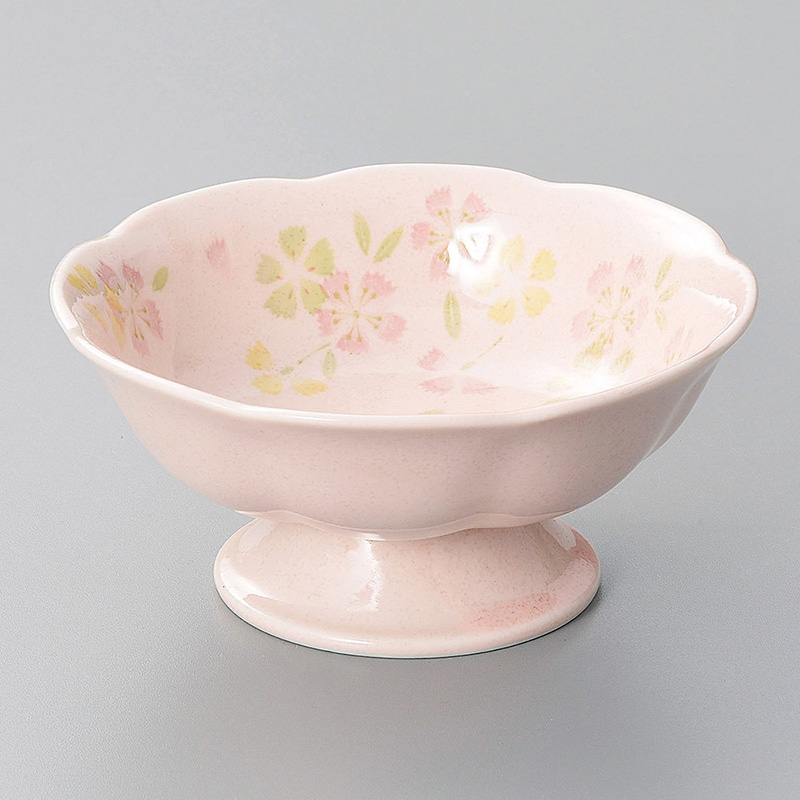 山万 10933-250 なでしこデザート高台小鉢  1個（ご注文単位1個）【直送品】
